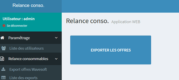 Création automatique des offres dans Wavesoft