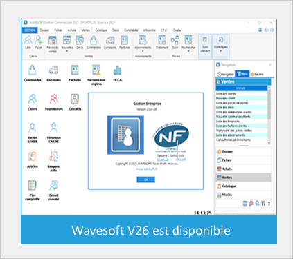 Dernière version ERP Wavesoft